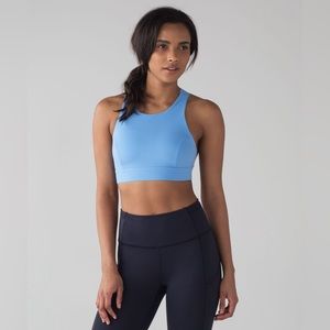 Lululemon Fast & Free Bra (Nulux) in Aero Blue Size 4